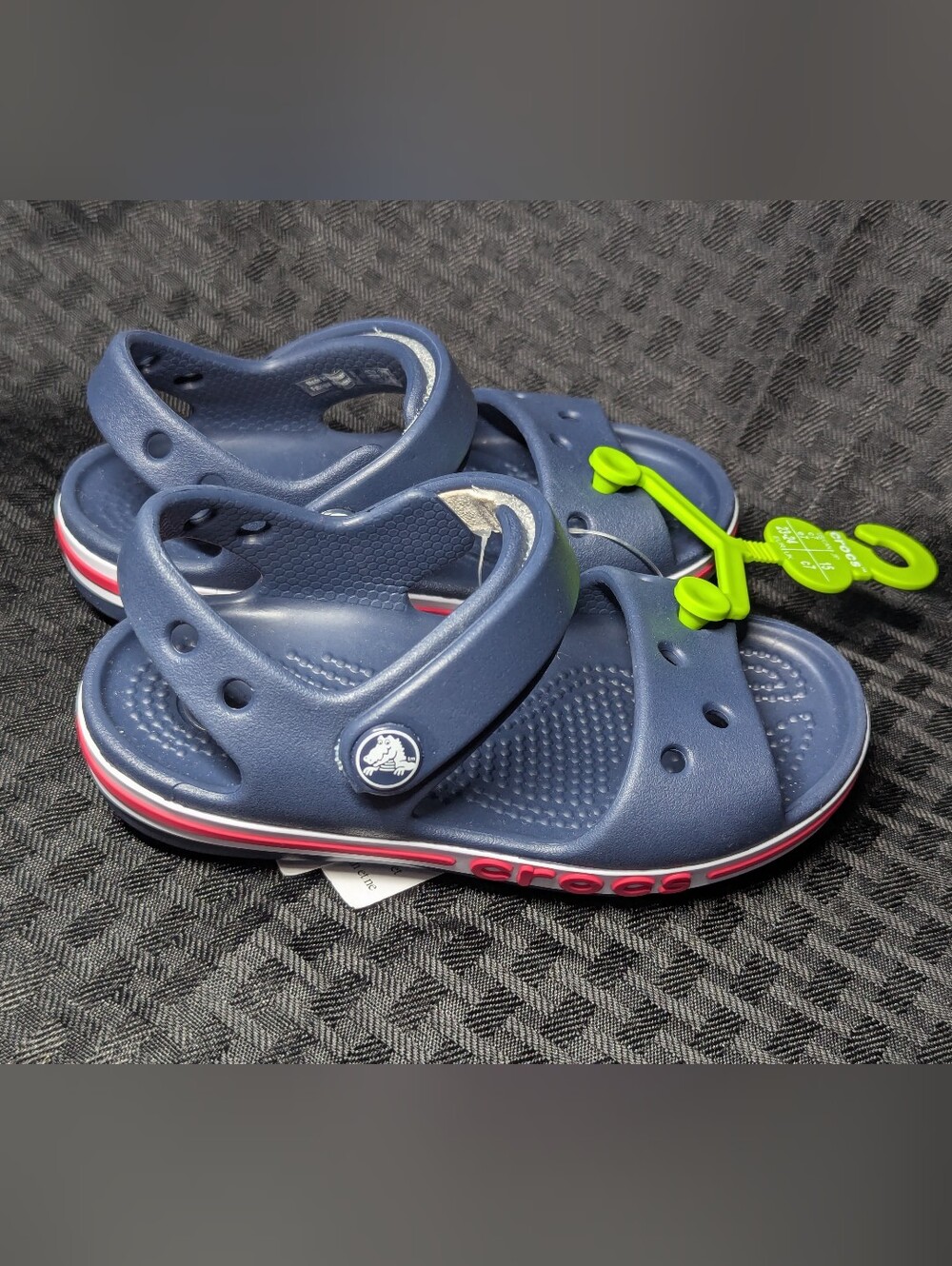 Navy Blue CROCS Bayaband Sandals.